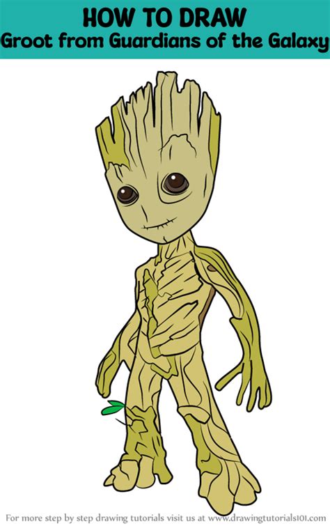 Image result for How to Draw Groot Step by Step