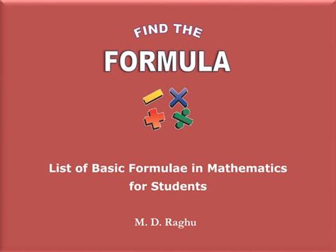 Basic Maths Formulae 的图像结果