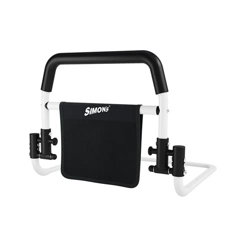 Simon's Foldable Steel Bedrail with Foam Grips and Storage Pouch for B ...