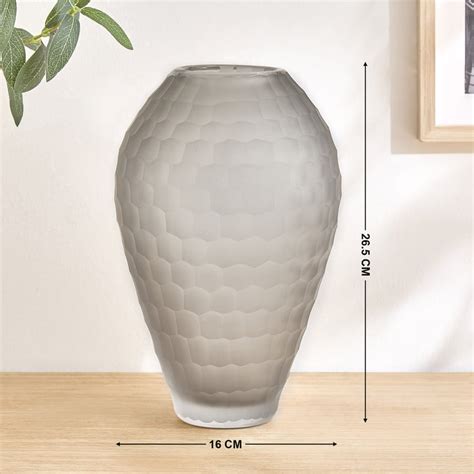 Buy Grain Roan Glass Cutwork Vase - Large from Home Centre at just INR ...