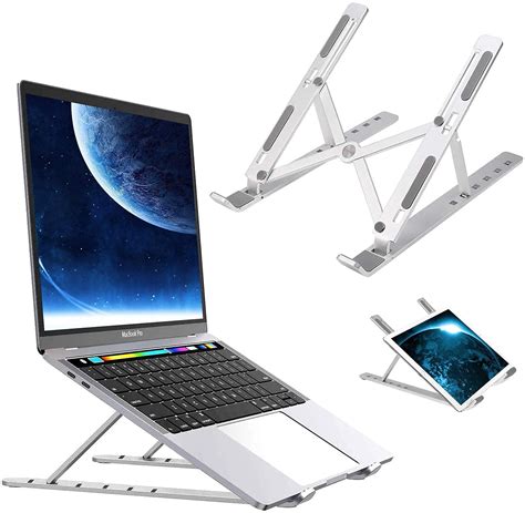 ABR Laptop Stand for Desk, Ergonomic Computer Stand Laptop Riser, Phone ...