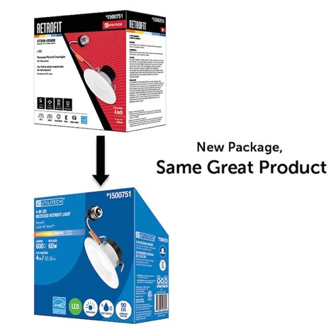 Utilitech Color Changing White 4-in 600-Lumen Switchable Round Dimmable ...