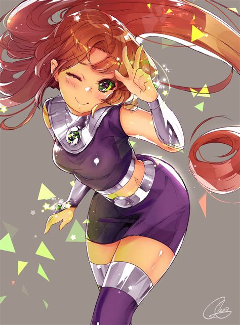 [Fan Art] Starfire by Cyuute. : r/DCcomics
