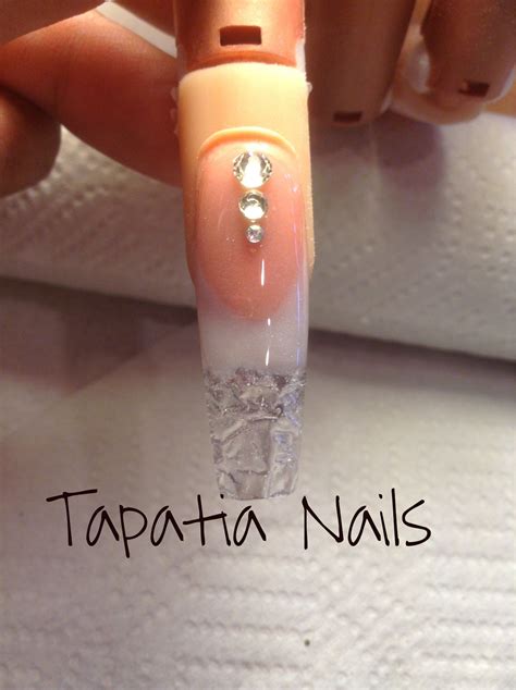 uñas efecto hielo