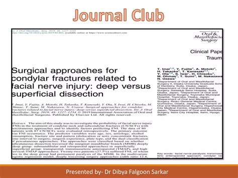 Surgical approaches for condylar fractures related to facial nerve ...