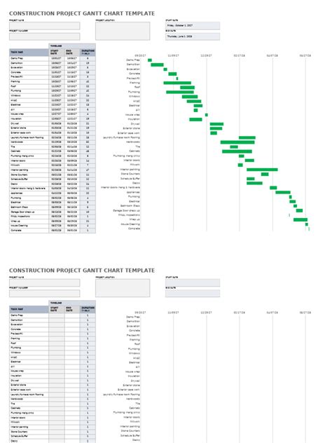 IC-Construction-Project-Gantt-Chart-11422 | PDF | Door | Flooring