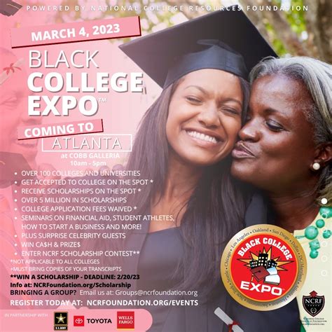 Join Our Atlanta Black College Expo™ and win Scholarship Money and more ...