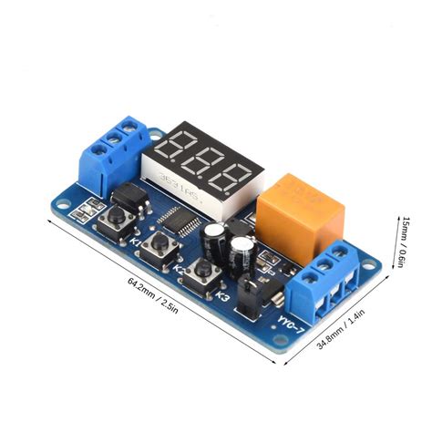 Timer Relay Module, Low Voltage Timer Switch Module, 30Ma Dc 3V~7V ...