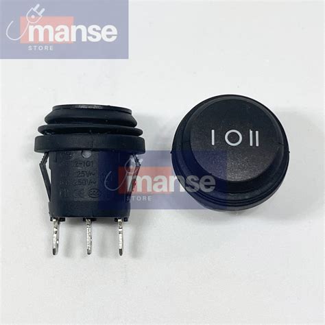 Waterproof 3 Pin Round On Off Switch / 3 Pin Waterproof Round Switch ...