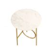 Waves Marble Top End Table