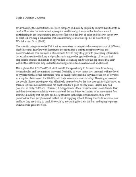 Image result for Answer to Topic 1