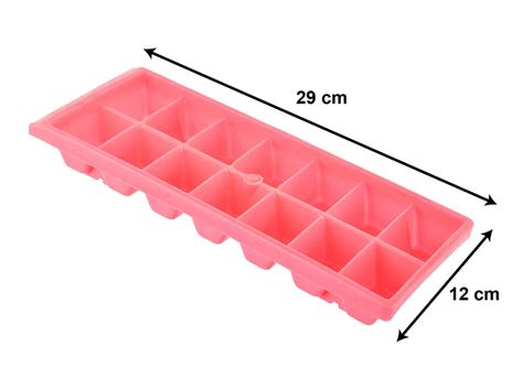 Kuber Industries Plastic Ice Cube Tray Set with 14 Section- Pack of 3 ...