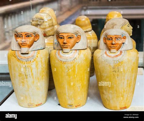 Canopic Jars Egypt Canopic Jar Antique Gold Imsety 5"