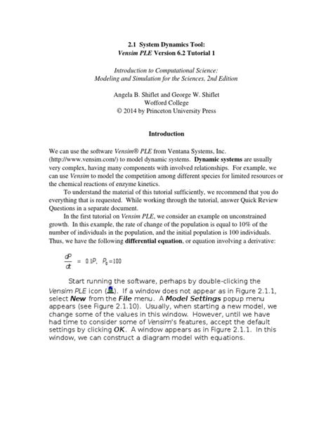 Image result for Vensim PLE Tutorial