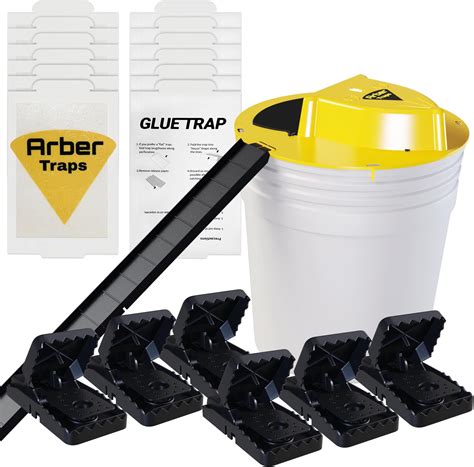 Amazon.com : Basysion Mouse Trap Bucket, for Garage, Indoor and Outdoor ...