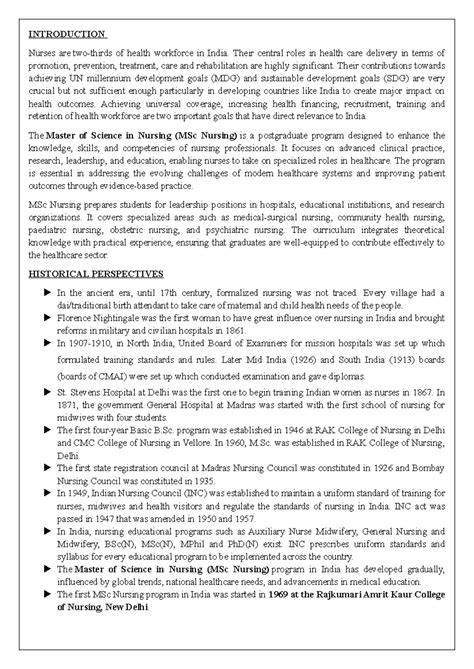 MSc Nursing Curriculum Overview - Ed-sem1 Insights and Developments ...