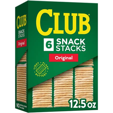 Club Snack Stacks Crackers, SBF3 Lunch Snacks, Snack Crackers, Original ...