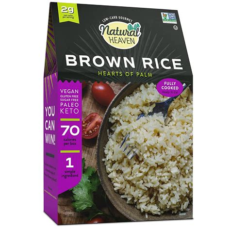 Amazon.com : Natural Heaven Hearts of Palm Brown Rice – Low-Carb, Keto ...