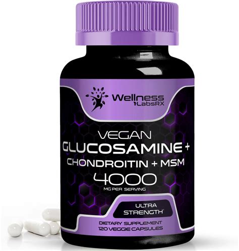 Amazon.com: Glucosamine Chondroitin MSM - 4000mg - Joint Support Supplement, Glucosamine ...