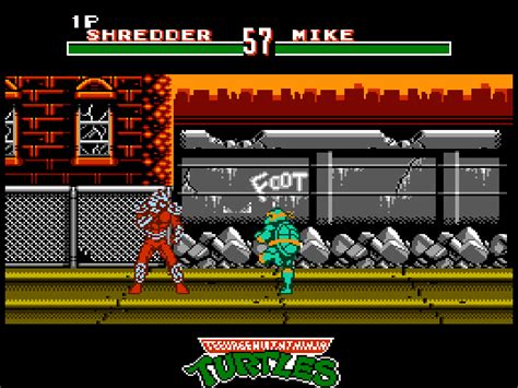 TMNT: Tournament Fighters (सेनानियों के किशोर उत्परिवर्ती निंजा कछुए ...