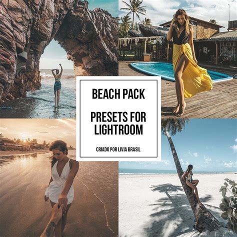 Lb Presets Lightroom Beach Pack Filtros Efeitos Para Fotos | Studios Cat