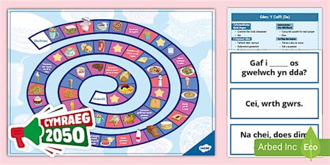 Gêm y Caffi 2: Sut Mae'r Bwyd? Oes __ yn y Caffi? (De)