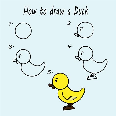 Image result for Drawing a Duck Step by Step