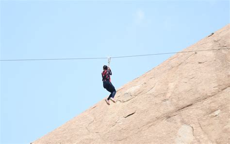 Adventure Zipline & 300ft Rappelling - Rock Climbing School, Bhongir