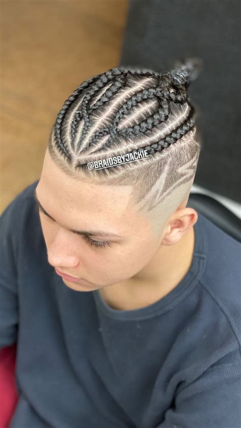 Pin on Braids for girls | Cornrow hairstyles for men, Braids for boys ...