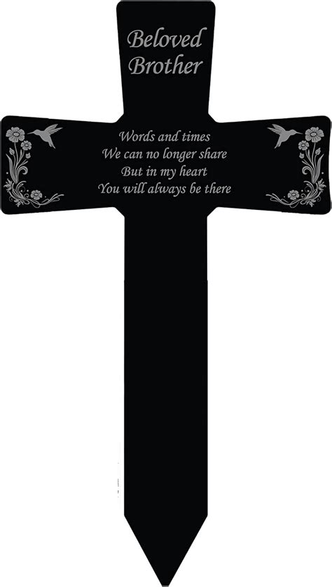 WOAH WOAH Cross Stake, Personalized Brother Memorial | Ubuy India