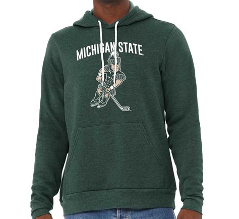 MSU Hockey Sparty Green Sweatshirt – Nudge Printing