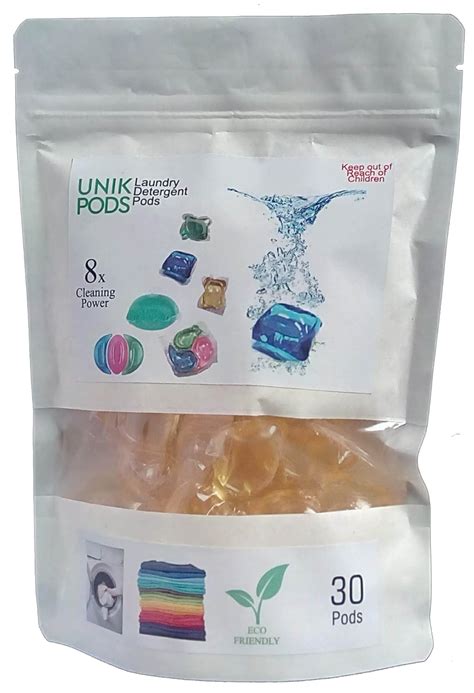UNIKPODS Premium Laundry Detergent Pods for superb cleaning, (Gold, 30 ...