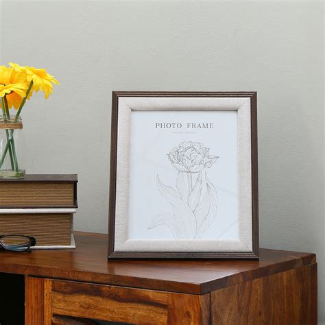 Dual Border MDF Photo Frame (Beige, 8 x 10 Inch) – Nilkamal Homes