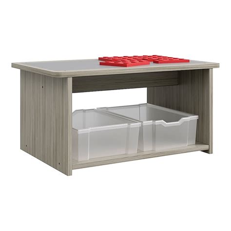 Tot Mate Play Center Shadow Elm Gray Rectangular Kid's Play Table ...