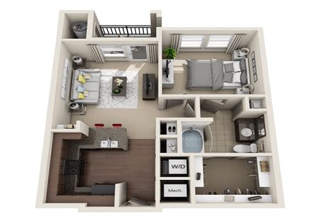 1 bedroom apartment office ideas