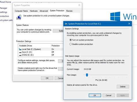 Restore Point for Windows 10 HP 的图像结果