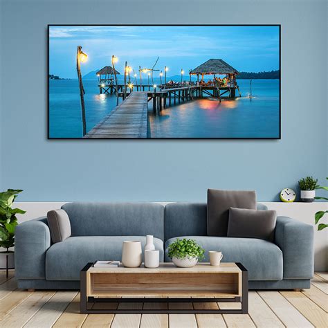 Premium Canvas Wall Painting of Tropical Resort in Thailand – Vibecrafts