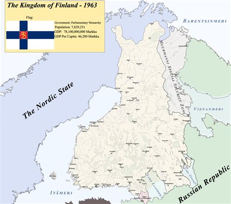 The Kingdom of Finland - 1963 : r/imaginarymaps