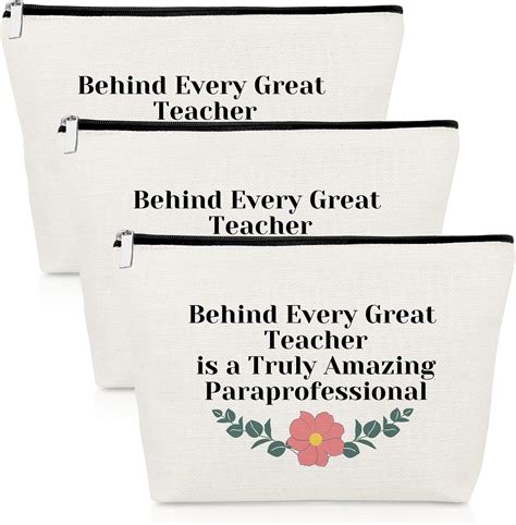 Amazon.com: Paraprofessional Appreciation Gifts 3 Piece Makeup Bag Set ...