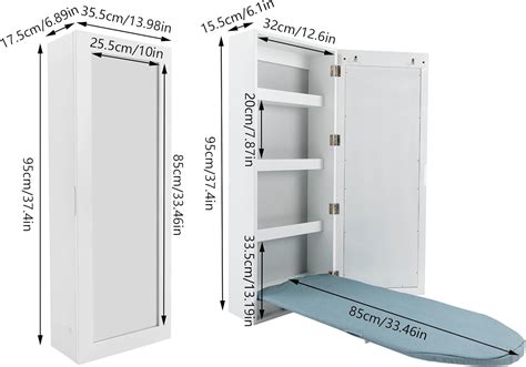 YIYIONCE Modern Wall Mounted Ironing Board Cabinet Built in India | Ubuy