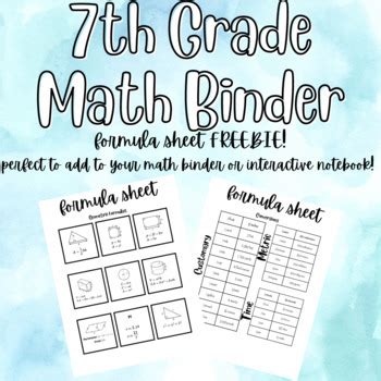 Image result for Grade 7 Math Formula Sheet