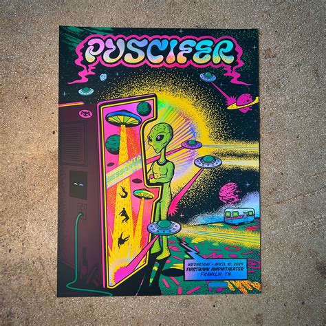Puscifer - Franklin TN (Rainbow Foil) - Status Serigraph