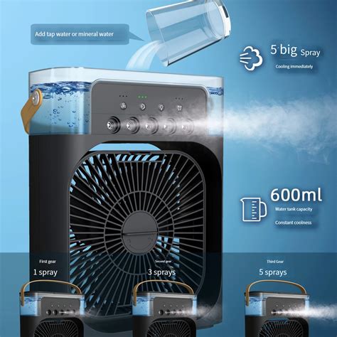 Portable Air Conditioners For Car Portable Air Cooler With 600ML Tank ...