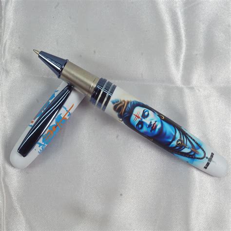 penhouse.in Matte White And Blue Body And Lord Shiva Design Cap Type ...