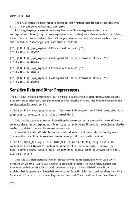 Cyber Operations-143 - The first directive instructs Snort to detect ...