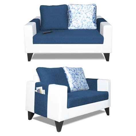 Adorn India Ashley Digitel Print Leatherette 3-2-1 Six Seater Sofa Set