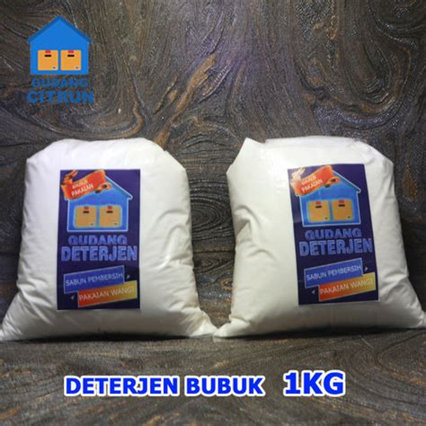 Promo Deterjen Bubuk 1KG / Sabun Cuci Pakaian merk Gudang Citrun - Kab ...