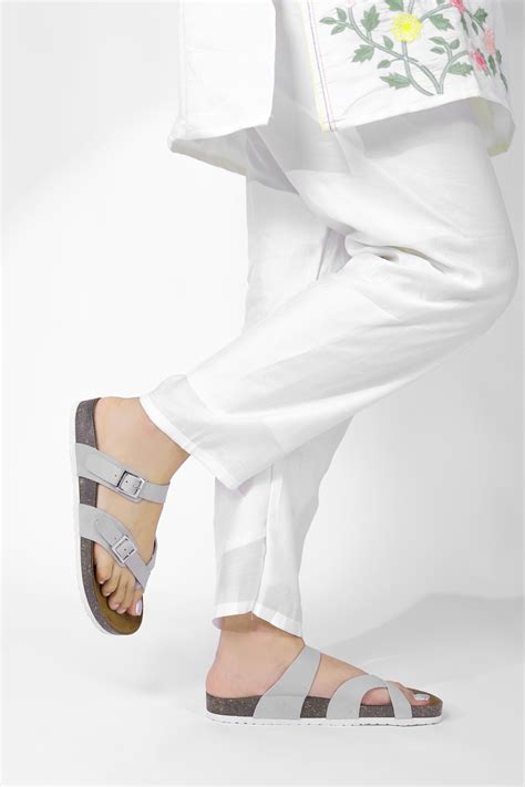 Grey Suede Sandals for Women - Soho – LYDC London