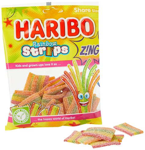 Buy Haribo Sour Rainbow Strips Original Haribo Sour Rainbow Strips ...