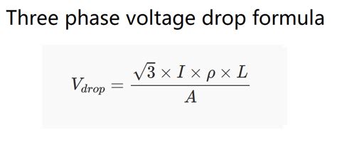 Image result for Voltage Drop Calculation Sample for Three Phase System